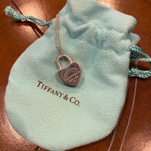 Tiffany & Co. 925 heart padlock necklace